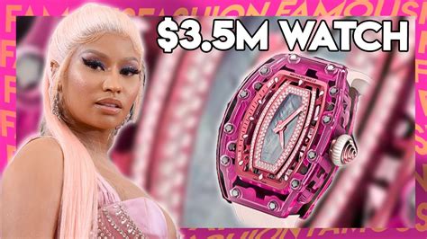 pink richard mille nicki minaj|nicki minaj pink watch.